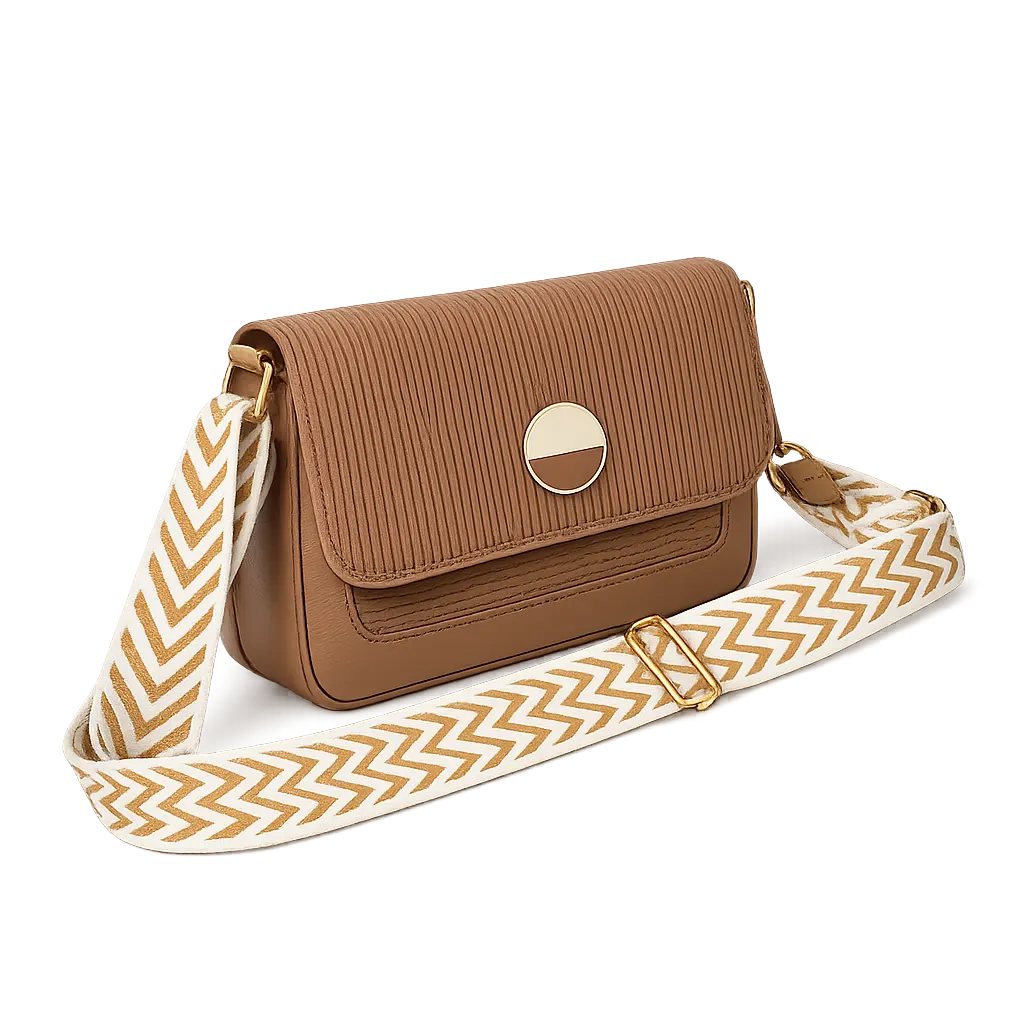 Light Weight Leather Sling Crossbody Bag For Women